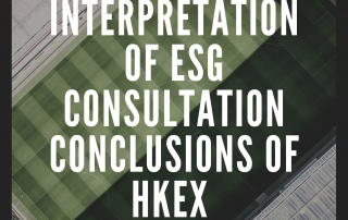 Interpretation of ESG consultation conslusion of HKEx 1